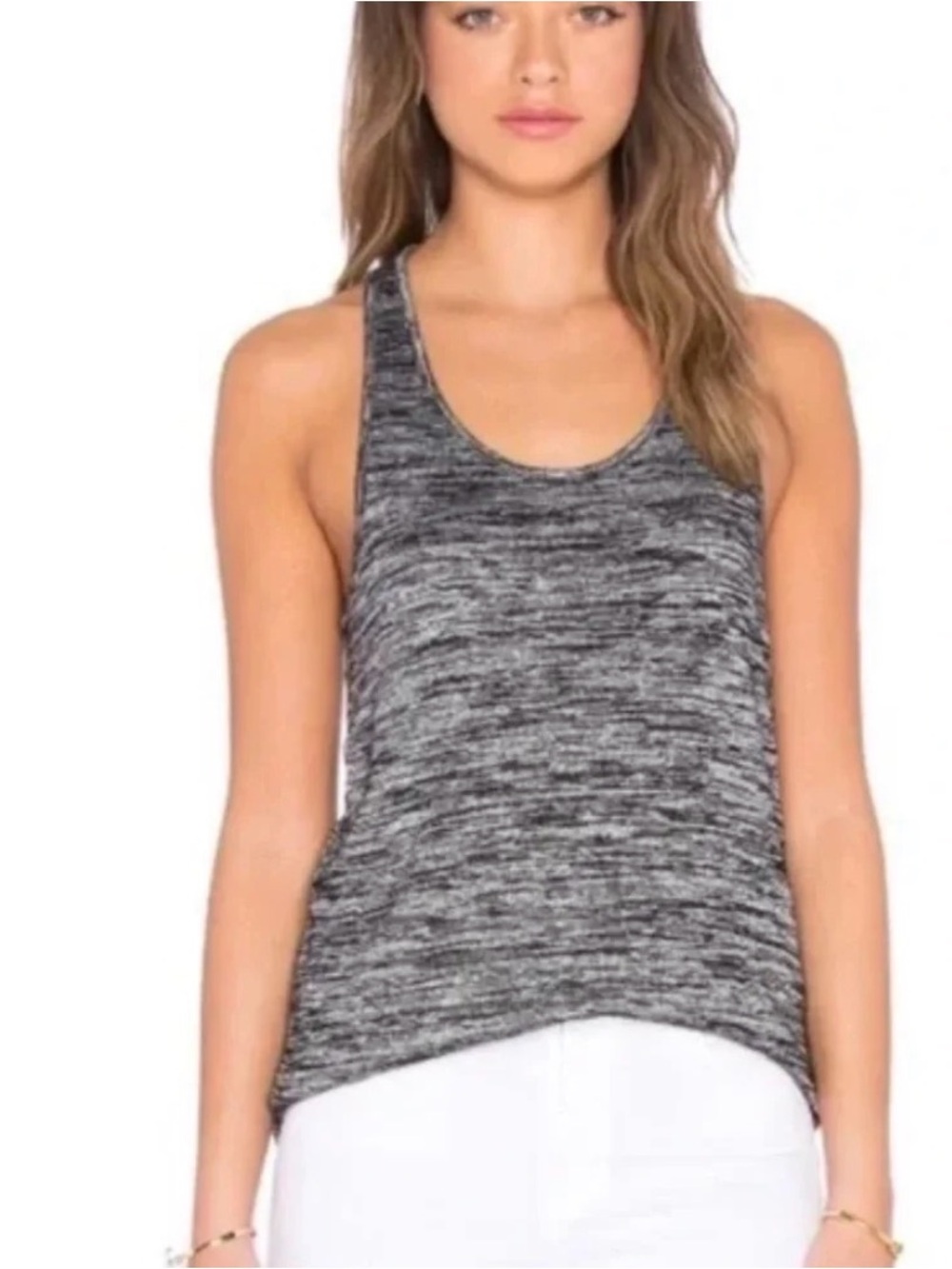 rag & bone Gray Marled Racerback Tank